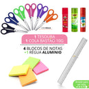 Kit 43 Itens + Material Escolar Completo! 43 Itens com Tudo que seu pequeno precisa!