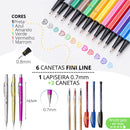 Kit 43 Itens + Material Escolar Completo! 43 Itens com Tudo que seu pequeno precisa!
