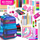 Kit 43 Itens + Material Escolar Completo! 43 Itens com Tudo que seu pequeno precisa!