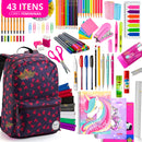 Kit 43 Itens + Material Escolar Completo! 43 Itens com Tudo que seu pequeno precisa!