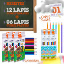 Kit Completo Masculino Mochila com Cabo de Aço Porta Notebook Ensino Fundamental Médio