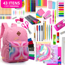 Kit 43 Itens + Material Escolar Completo! 43 Itens com Tudo que seu pequeno precisa!