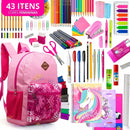 Kit 43 Itens + Material Escolar Completo! 43 Itens com Tudo que seu pequeno precisa!