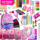 Kit 43 Itens + Material Escolar Completo! 43 Itens com Tudo que seu pequeno precisa!