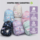 Kit 58 ITENS + Material Escolar Mochila Escolar Volta as Aulas Material Escola Kit completo!